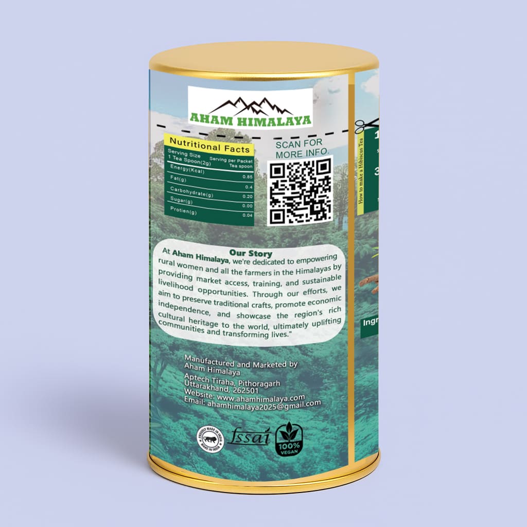 Best Himalayan Rosemary Green Tea back Packaging, weight loss tea, Rich in Antioxidants, Himalayan Tea