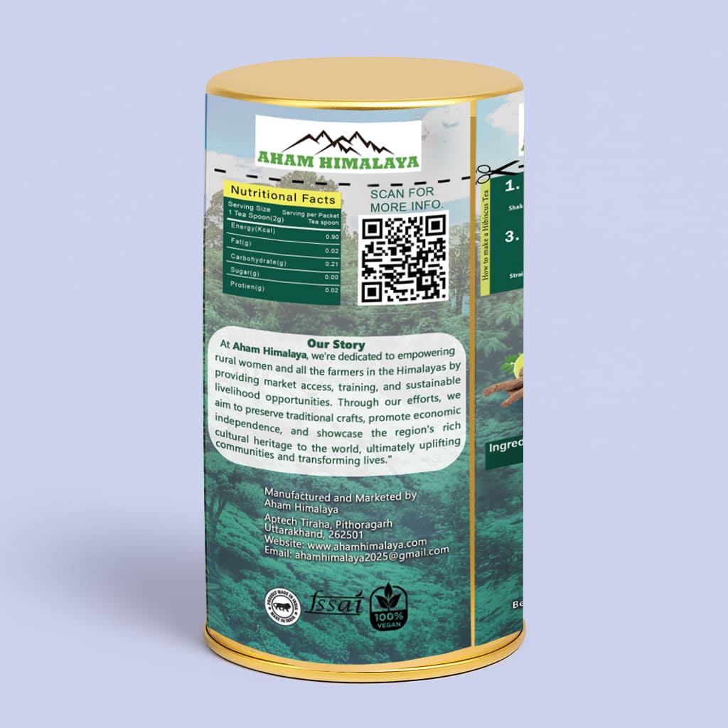Best Himalayan Amla Green Tea Back Packaging, weight loss tea, Rich in Antioxidants, Himalayan Tea