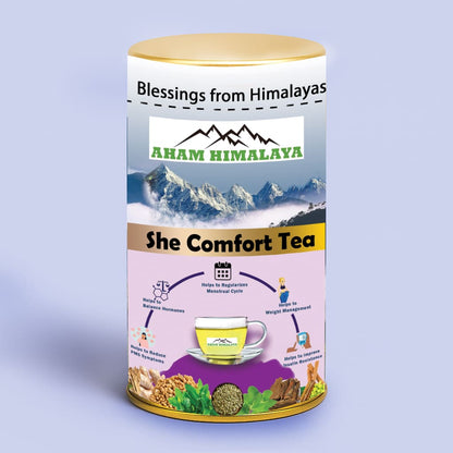 Himalayan Tea| She Comfort Tea Box Packaging, Tea for Women Health, Period  Relief Tea